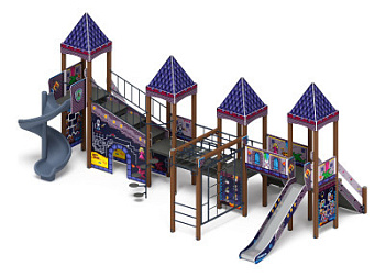 Замок (Пиксель) - ДИК 2.18.10-03.И1 - Игровой комплекс H=1500 H=2000