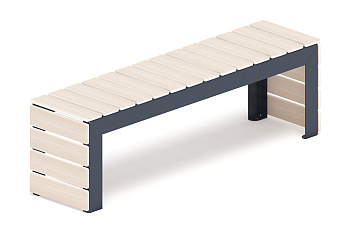 Скамья - МФ 42.02.03-11 (Беленый дуб) Г:380  (под анкера)