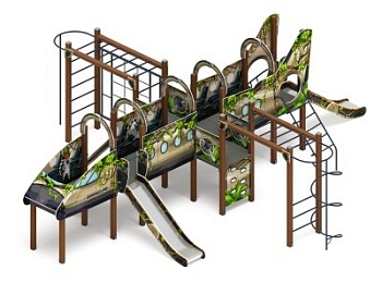 Аэроплан (В джунглях) - ДИК 2.03.4.04-02 - Игровой комплекс Н=1200