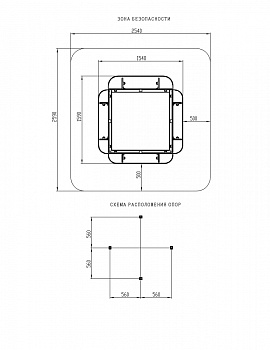 Песочница средняя (Коричневый) - ИО 5.01.15-02