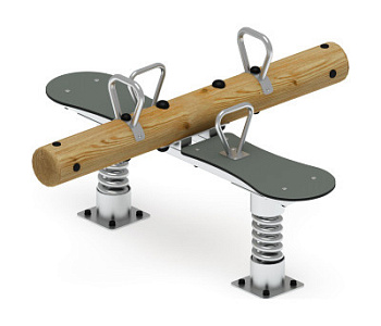 Качалка-балансир на двух пружинах (Лиственница орех) ИО 23.24.01-Л.И1.02