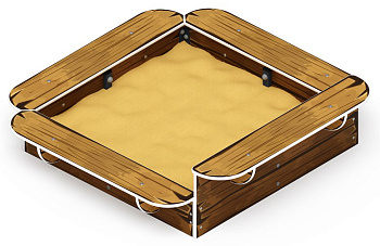 Песочница средняя (Коричневый) - ИО 5.01.15-02