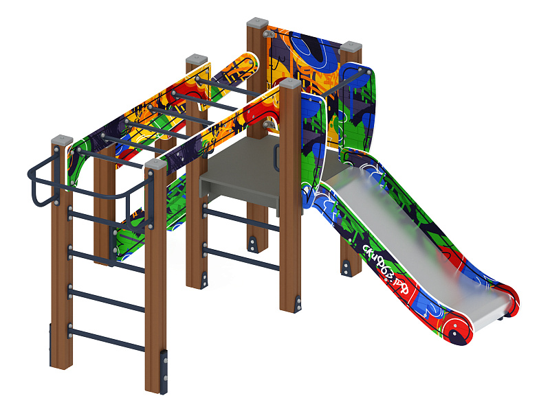Карапуз (Граффити) - ДИК 1.001.02-03 - Игровой комплекс Н=750