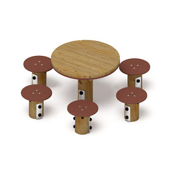 Столик детский (лиственница орех) МФ 31.01.11-Л.И1.02