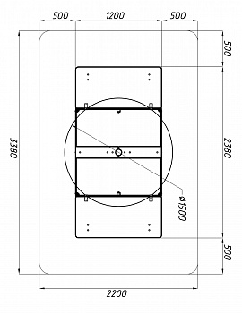 Песочница с крышкой средняя и навесом Грибок (Арифметика) - ИО 5.01.10-03