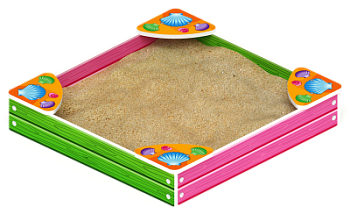 Песочница средняя Лукоморье (Ракушки) - ИО 5.25.01-01