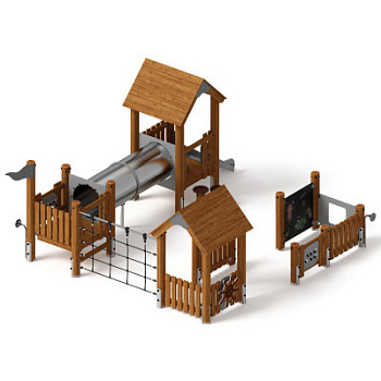 Игровой комплекс (лиственница темный) ДИК 1.24.02-Л.И1.01