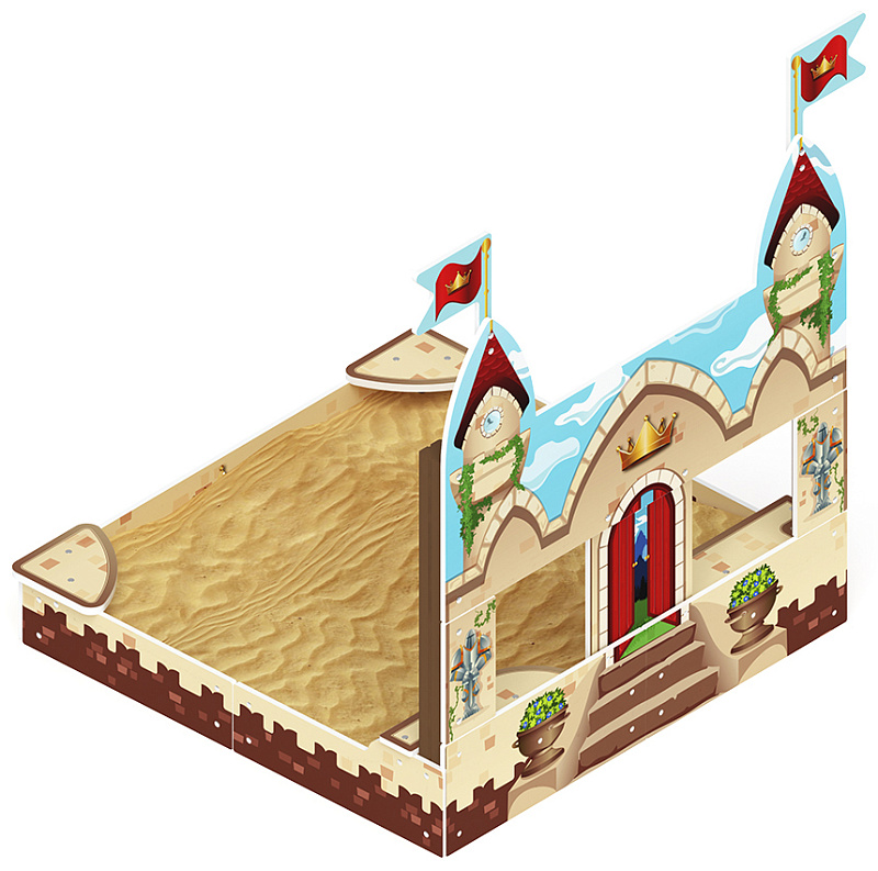 Песочница средняя с ограждением Королевство - ИО 5.15.01-01