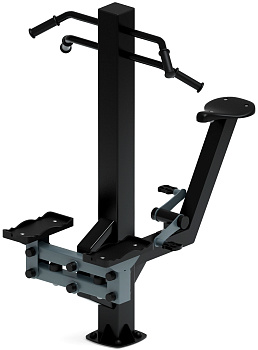 Степ+Вело (серый) - Уличный тренажер - СТ 018-13.И1