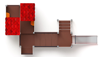Теремок - ДИК 1.07.01-01 - Игровой комплекс H=900