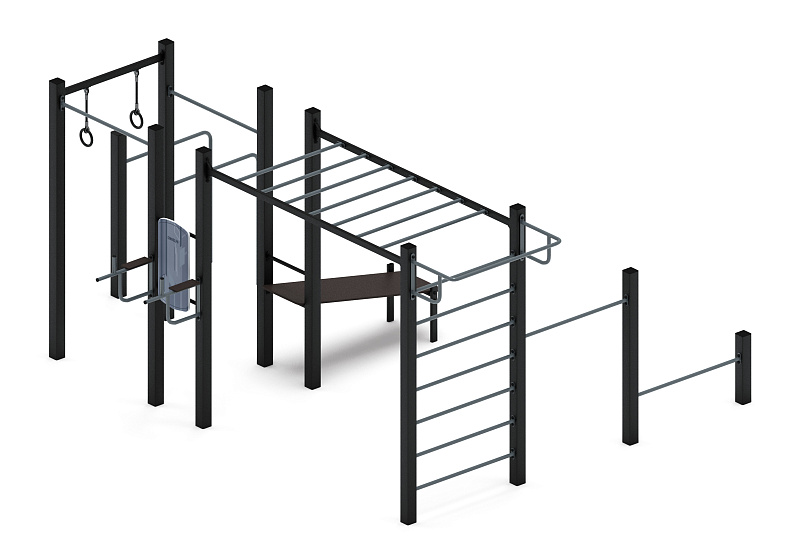 Многофункциональный спортивный комплекс (серый) МК 100.04-03