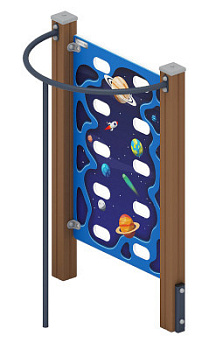 Стенка для лазанья тип 2 - СО 1.20.05-02 (синий принт)