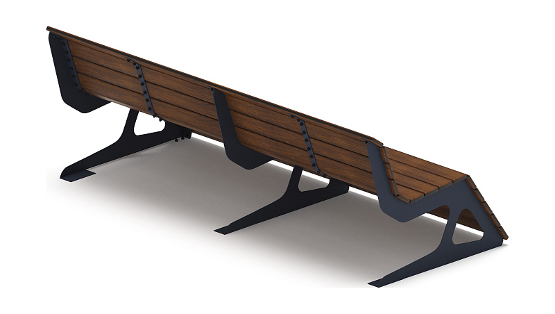 Скамья - МФ 42.02.05-20 (Темный дуб) Д:2400  (под анкера)