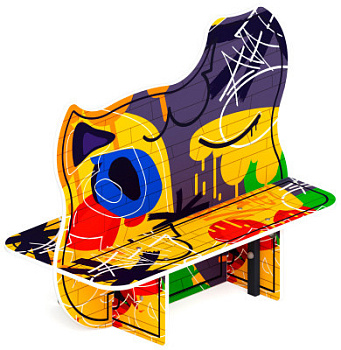 Скамейка детская Граффити МФ 41.01.02-01