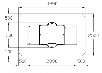 Песочница с крышкой средняя (Азбука) - ИО 5.01.11-05