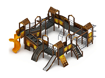 Остров детства (ЭКО) - ДИК 2.01.8.02-12.И1 - Игровой комплекс H=1200 H=2000