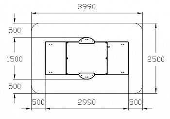 Песочница с крышкой средняя (Рыбы) - ИО 5.01.11-08