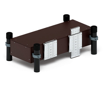 Воркаут 108. Гимнастическая скамья для наклона (серый) ВТ 02.08-03