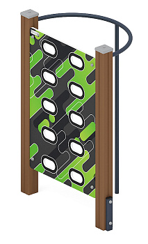 Стенка для лазанья тип 2 - СО 1.20.05-01 (зеленый принт)