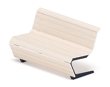 Скамья - МФ 42.02.02-01 (Беленый дуб) Д:1500  (под анкера)