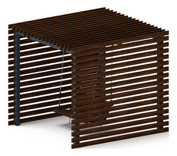 Пергола беседка с качелями - МФ 78.01.01-01.И1 /без поликарбоната/