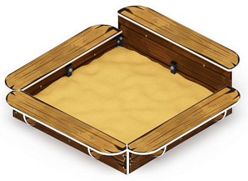 Песочница средняя (Коричневый) - ИО 5.01.15-02