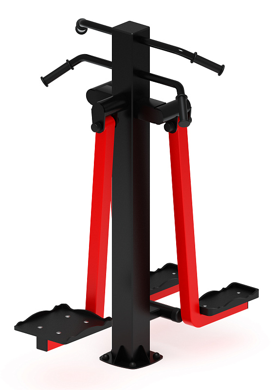 Хипс+Маятник (красный) - Уличный тренажер - СТ 024-11.П