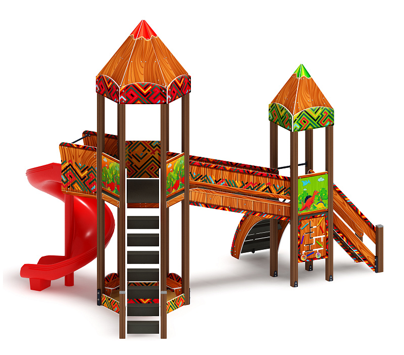 Карандаши (Винтовой скат) - ДИК 2.26.05-01.С.И1 - Игровой комплекс Н=2000