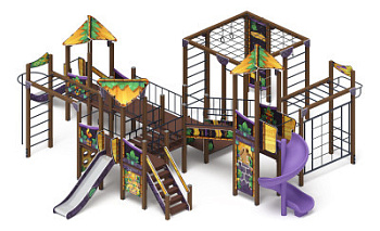 Волшебный город (винтовой скат) (Майя) - ДИК 2.19.03-01.И1 - Игровой комплекс Н=900 Н=1200 Н=2000