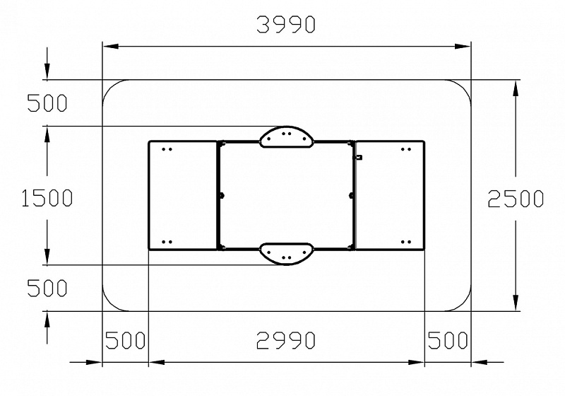 Песочница с крышкой средняя (Арифметика) - ИО 5.01.11-07