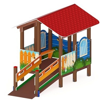 Манеж с навесом Домик - ДОВ 30.01.01 - Забота (Счастливое детство)