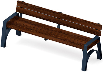 Скамья парковая   (под анкера) МФ 42.02.06