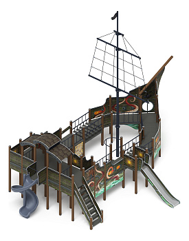 Фрегат (Летучий Голландец) (винтовой скат) горка Н 1500 горка Н 2000 ДИК 2.03.3.04-11.И1