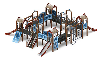 Остров детства (Алтай) - ДИК 2.01.8.01-04 - Игровой комплекс H=1200