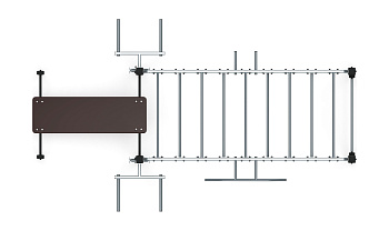 Многофункциональный спортивный комплекс (серый) МК 100.03-03