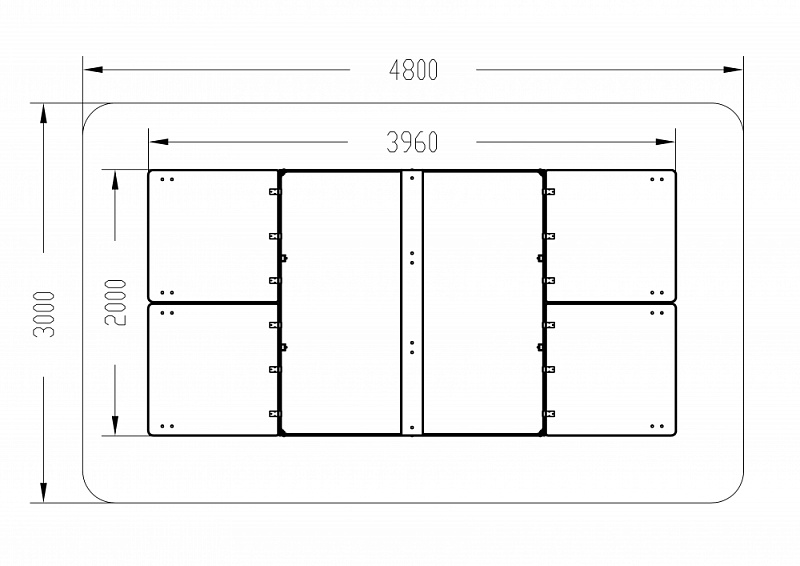 Песочница с крышкой большая (Рыбы) - ИО 5.01.14-01