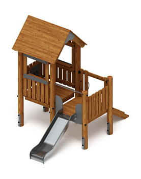 Игровой комплекс (лиственница темный) ДИК 1.24.01-Л.И1.01