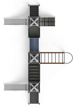 Космопорт (Серый) - ДИК 2.14.05-01 - Игровой комплекс H=1200