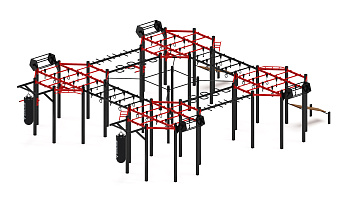 Многофункциональный спортивный комплекс (красный) МК 100.02-01