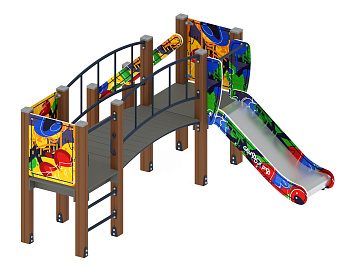 Карапуз (Граффити) - ДИК 1.001.03-03 - Игровой комплекс Н=750